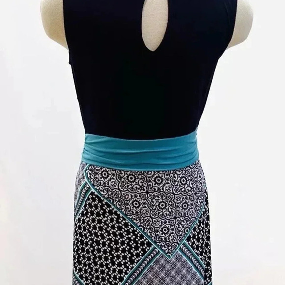 ENFOCUS STUDIO Women Sleeveless Full Length Floral Multi-Colored Dress Size 6 - Picture 8 of 13